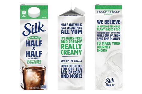 Silk half and half - Ingredients. 2 (10.5-oz) Packages Extra-Firm Silken Tofu. 2 Cups Silk Original Soymilk. 2/3 Cup Turbinado Or Demerara Sugar. 1/4 Tsp Salt. 1 Cup Cold Water. 4 1/2 Tsp Pure Vanilla Extract. 1 Cup Rum Or Brandy ( optional) 